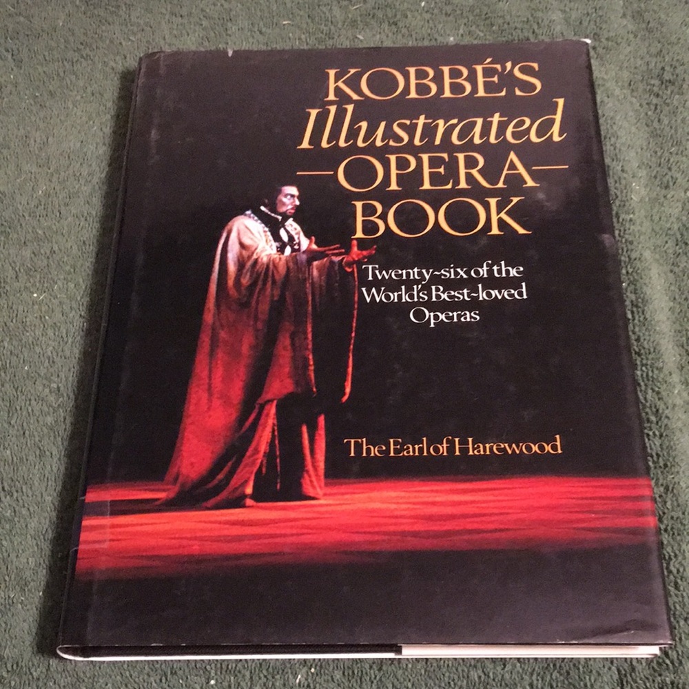 Vintage 1989 “Kobe’s Illustrated Opera Book” Hardcover with dust jacket
